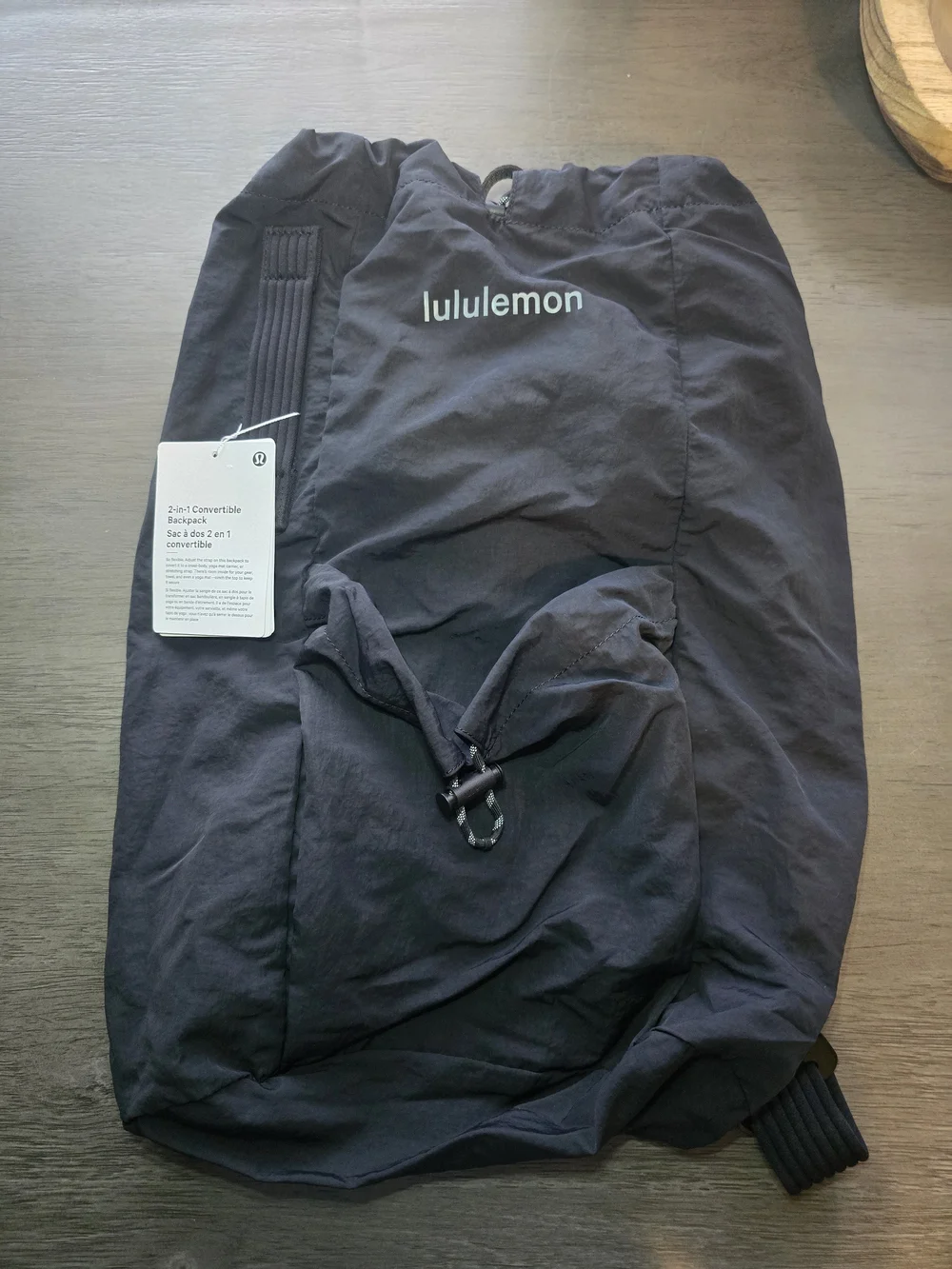 Lululemon 21L Black Convertible 2-in-1 Backpack ($98 Retail)